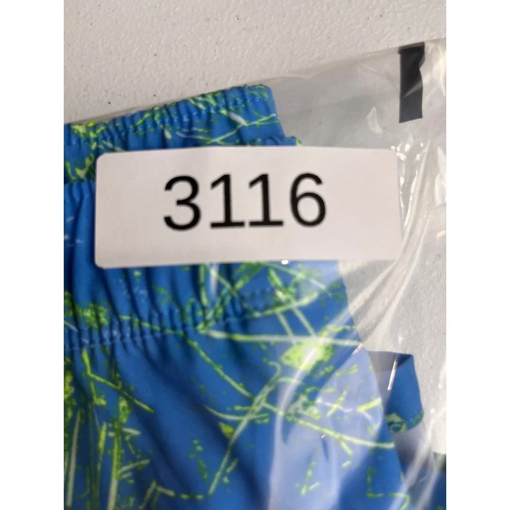 The North Face Mens‎ Wander Short Graphic Print Blue Green Size L NFOA535QIREG